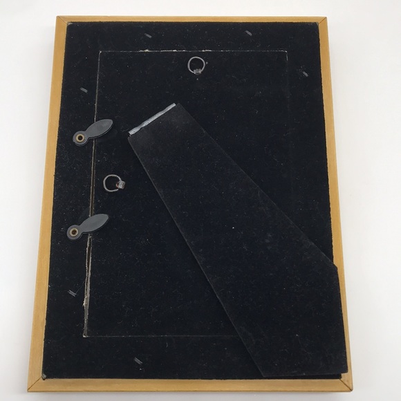 Vintage Carved/Molded Ornate Shades of Gold Foil/Flecks Easel/Hanging Frame - Picture 5 of 6